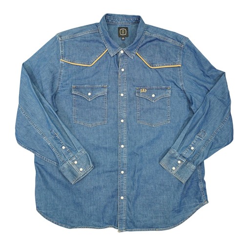Gap dap denim western - denim, shirt